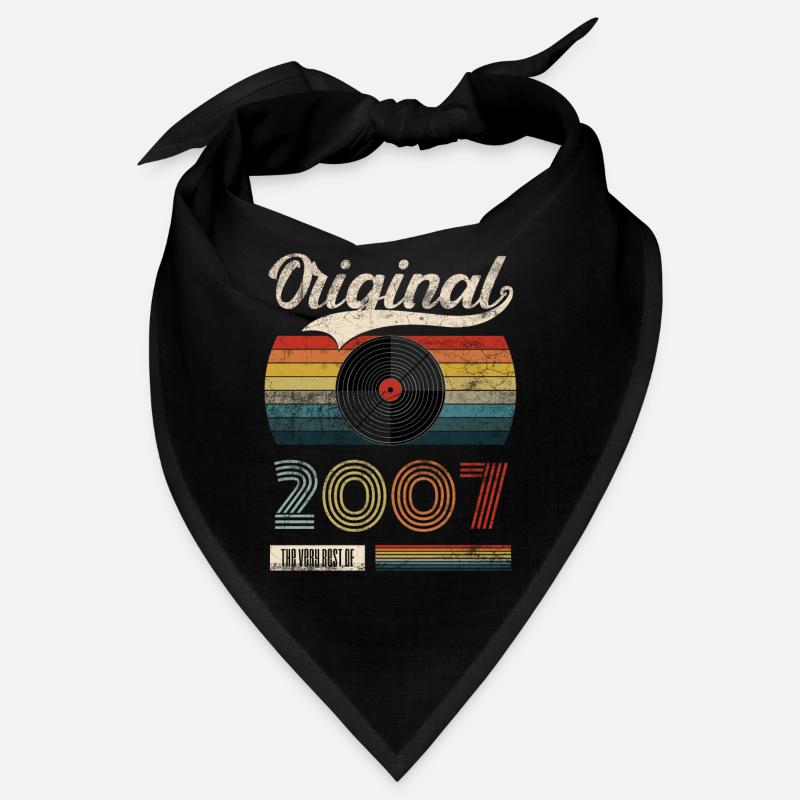 2007 Vintage Birthday Gift Tee Retro Style Bandana