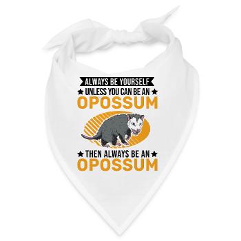 Opossum Geschenk Possum Beutelratte - Bandana - Weiß - Vorne