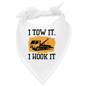 Abschleppwagenfahrer Geschickter Trucker - Bandana - Weiß - Vorne