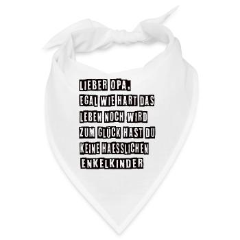 Bester Opa Opa Geburtstag Opa und Oma Stoler Opa - Bandana - Weiß - Vorne