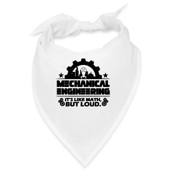 Mechanical Engineering It's Like Aircraft Mechanic - Bandana - Weiß - Vorne