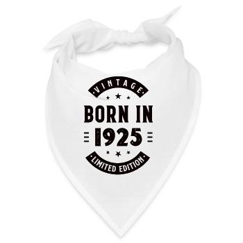 Legenden werden Jahrgang 1925 geboren Geburtstag - Bandana - Weiß - Vorne