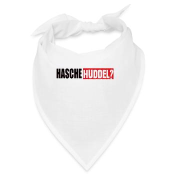 Hasche Huddel Saarland Spruch Saarländisch - Bandana - Weiß - Vorne