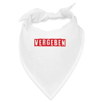 Vergeben - Bandana - Weiß - Vorne