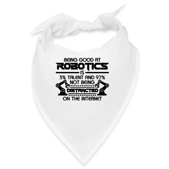 Being Good At Robotics Computer Robotics Engineer - Bandana - Weiß - Vorne