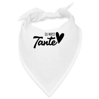Tante 2023 - Tante werden - Tante Geschenk - Bandana - Weiß - Vorne