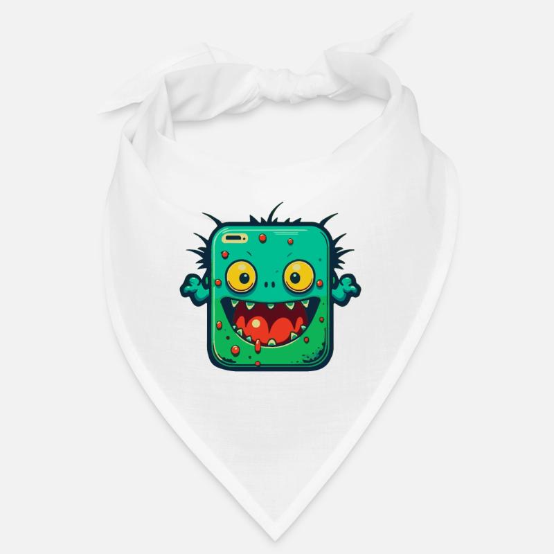 Monster Crash - Monstre de tablette verte effrontée Bandana