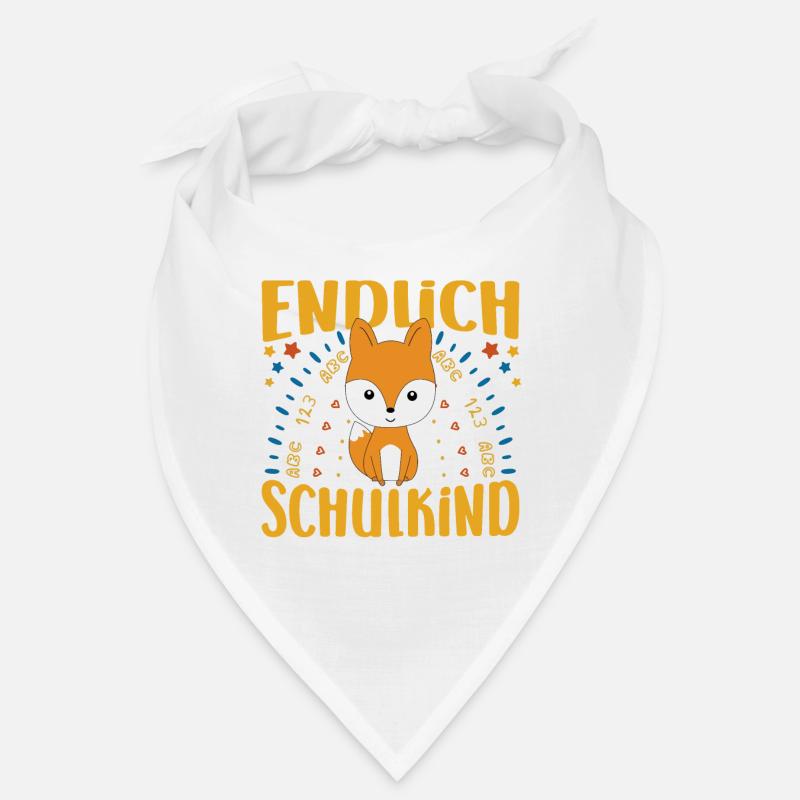 Einschulung Endlich Schulkind Mädchen Bandana
