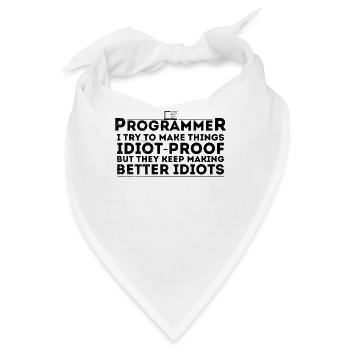 Lustiger Programmierer Humor Computer Coder Programmierung - Bandana - Weiß - Vorne