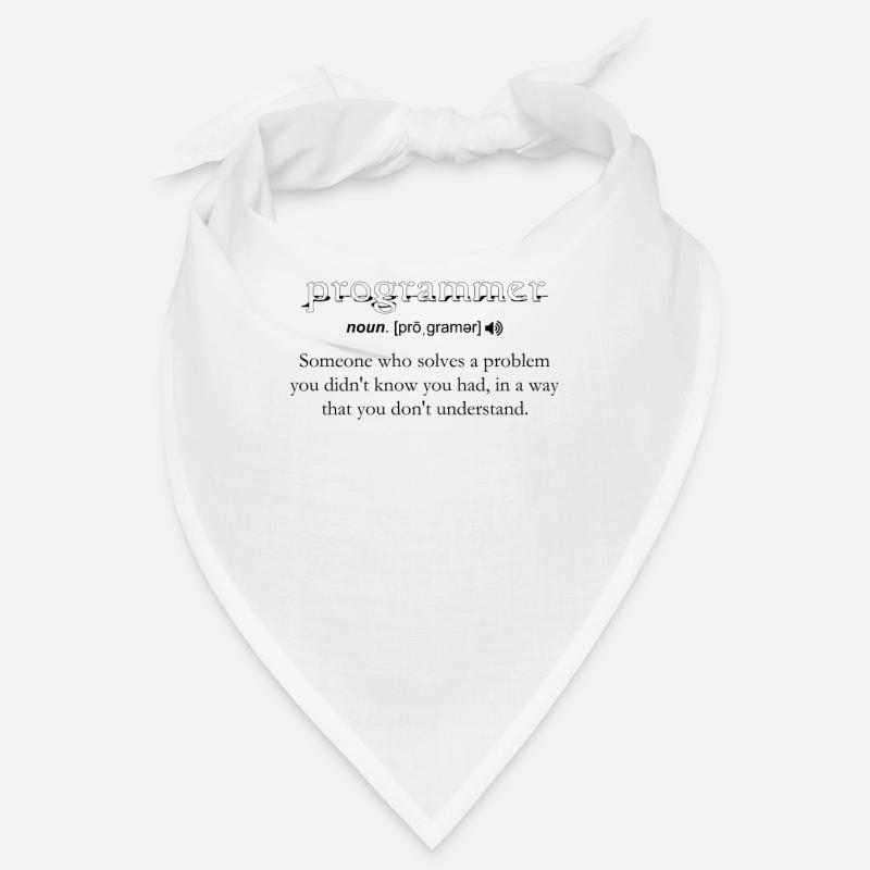 Programmierer Lustige Definition Codierung Humor Schwarz Bandana