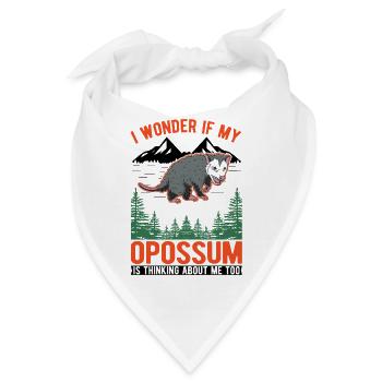 Opossum Geschenk Possum Beutelratte - Bandana - Weiß - Vorne