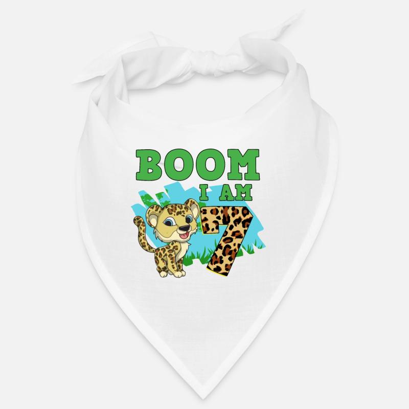 7th birthday leopard Bandana