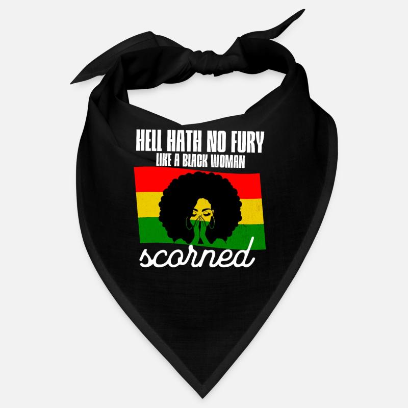 Hell Hath No Fury Black Woman Shirt, African Ameri Bandana