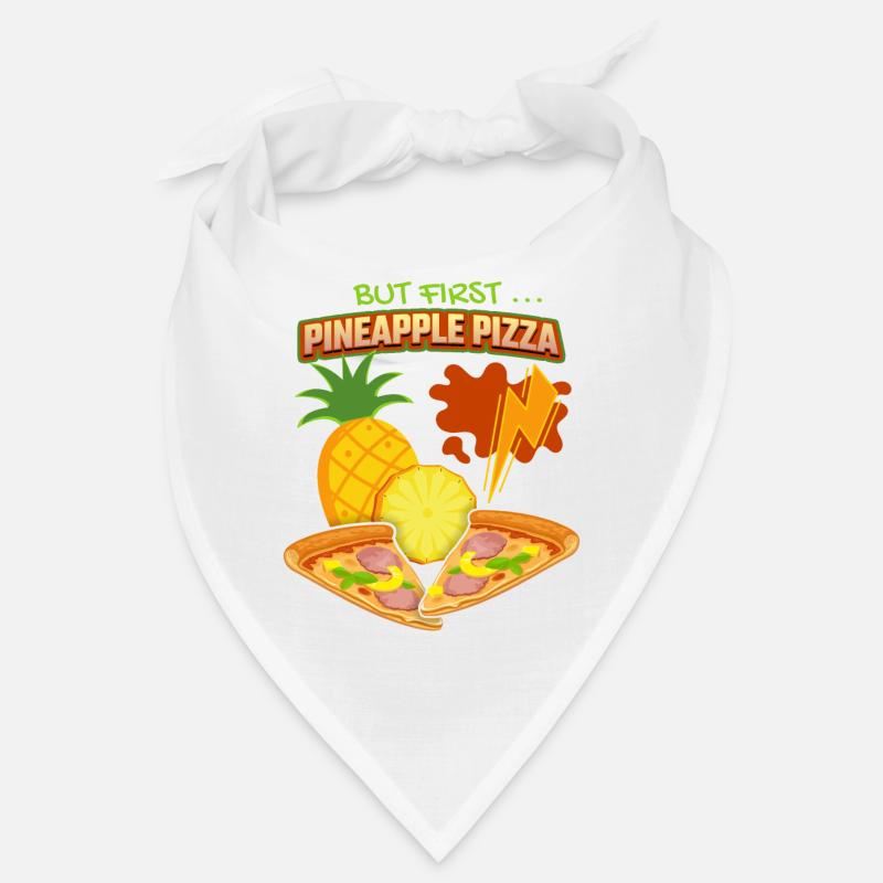 Pineapple Pizza, Pineapple Pizza, Hawaii Pizza Saying Bandana