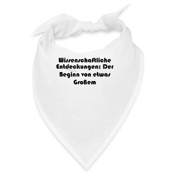 Wissenschaft - Wissenschaftliche Entdeckungen: - Bandana - Weiß - Vorne