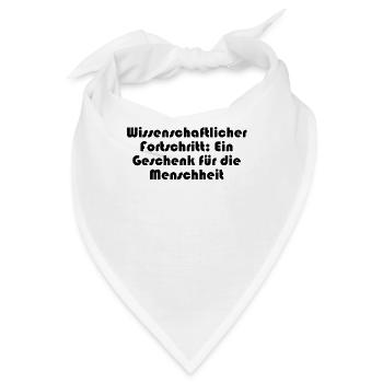 Wissenschaft - Wissenschaftlicher Fortschritt: - Bandana - Weiß - Vorne