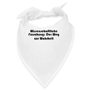 Wissenschaft - Wissenschaftliche Forschung: Der - Bandana - Weiß - Vorne