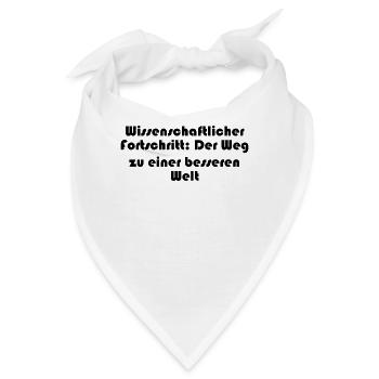 Wissenschaft - Wissenschaftlicher Fortschritt: - Bandana - Weiß - Vorne