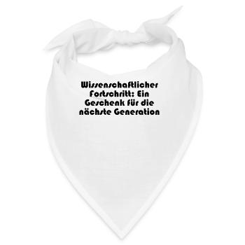 Wissenschaft - Wissenschaftlicher Fortschritt: - Bandana - Weiß - Vorne