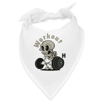 workout - Bandana - Weiß - Vorne