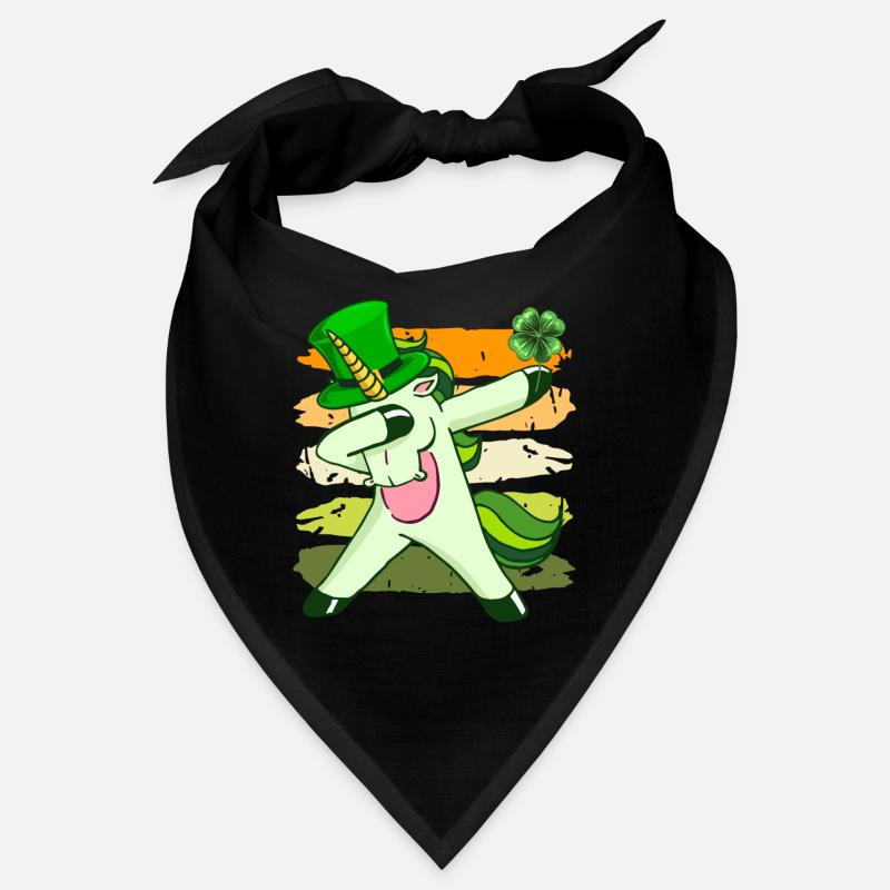 Dabbing Licorne Clover Saint-Patrick Bandana