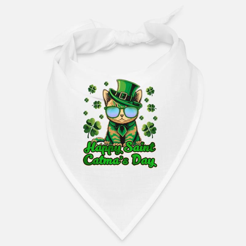 Bonne Saint-Catmas Chats Saint-Patrick Bandana