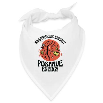 Schütze Energie Positivität Konstellation - Bandana - Weiß - Vorne