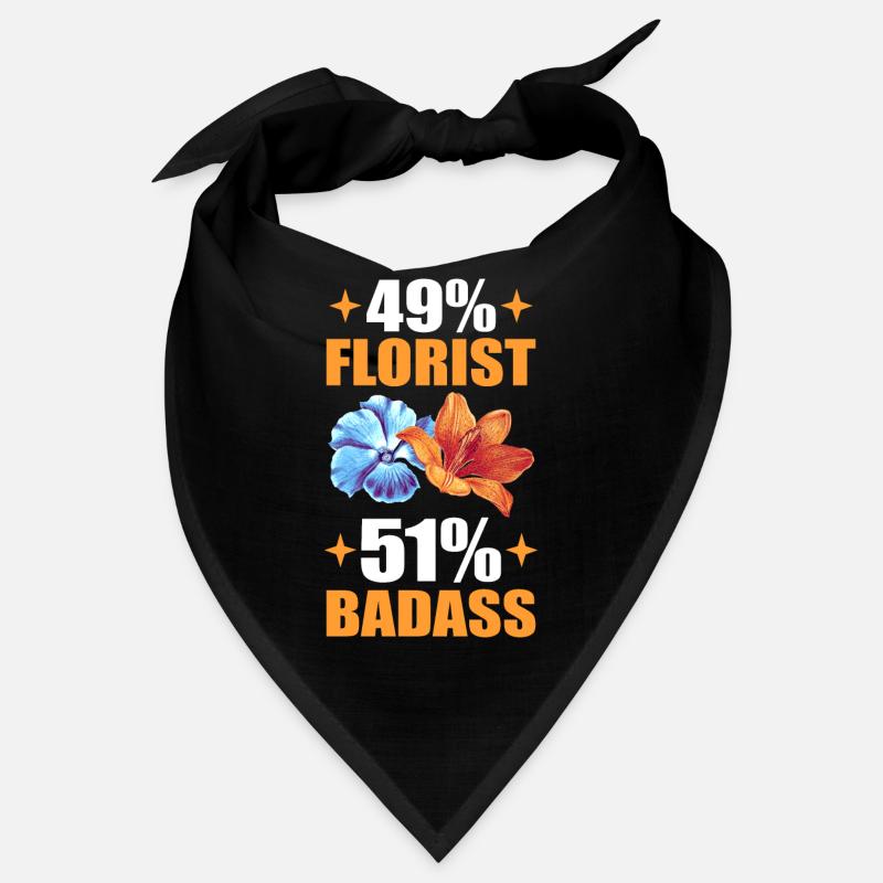 49% Fleuriste 51% Badass Fleur Florale Bandana