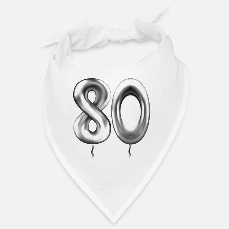 80e anniversaire ballons d’anniversaire 80 ans Bandana