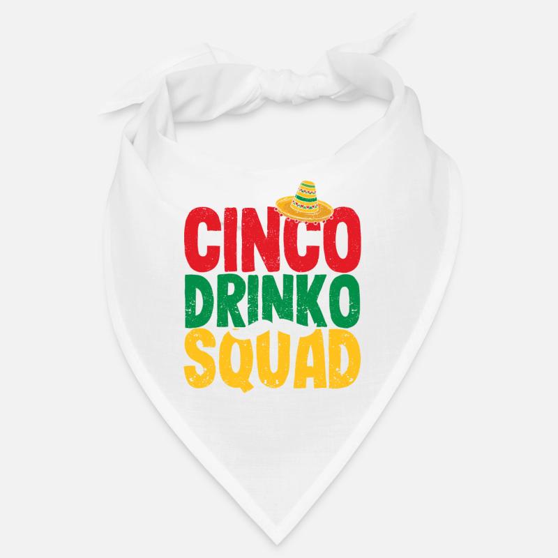 Cinco Drinko Squad Funny Cinco de Mayo Mexico Bandana