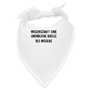 Wissenschaft - Wissenschaft: Eine unendliche - Bandana - Weiß - Vorne