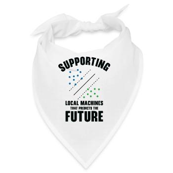 Support Vector Machines Programmierer Künstliche - Bandana - Weiß - Vorne