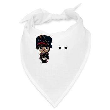 Napoleon Napoleoff Lustiger Napoleon Bonaparte - Bandana - Weiß - Vorne