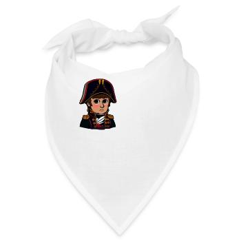 Napoleon Napoleoff Lustiger Napoleon Bonaparte - Bandana - Weiß - Vorne