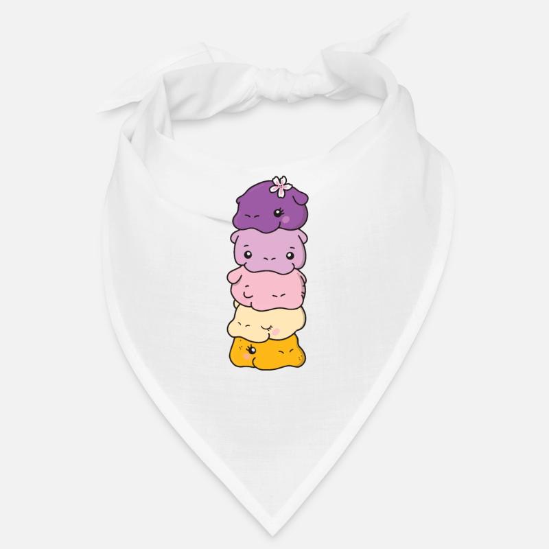 Trixic Flag Pride LGBTQ süße Hippo Bandana