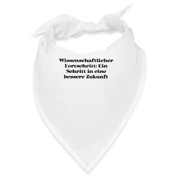Wissenschaft - Wissenschaftlicher Fortschritt: - Bandana - Weiß - Vorne