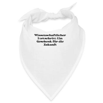 Wissenschaft - Wissenschaftlicher Fortschritt: - Bandana - Weiß - Vorne