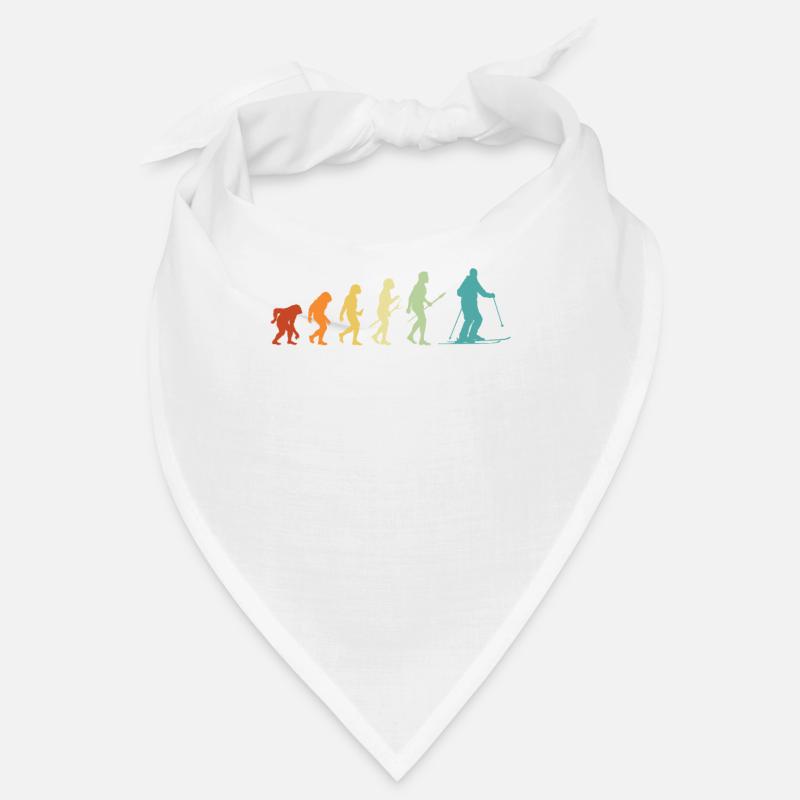 Ski Evolution Skifahrer Geschenk Wintersport Bandana