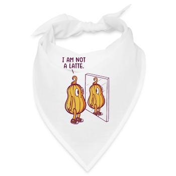 Kürbis Latte Liebhaber Kaffee Kürbis Gewürz Latte - Bandana - Weiß - Vorne