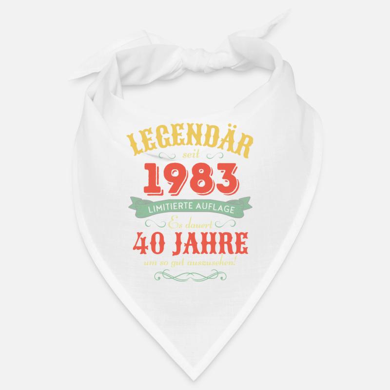 40. Geburtstag Vintage 1983 Bandana