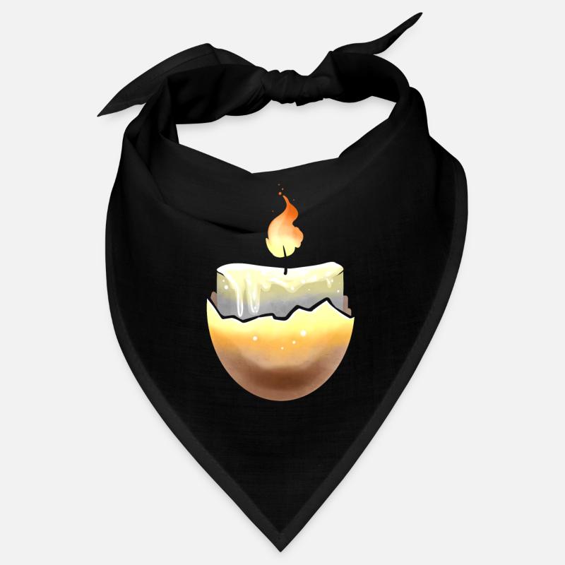 Candle Burning In An Egg Shell For Easter Bandana