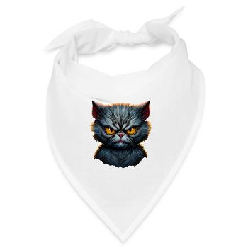 Katze Kätzchen Katzenhalter Katzen Sarkasmus - Bandana - Weiß - Vorne
