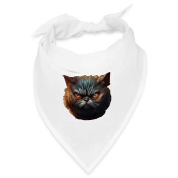 Katze Kätzchen Katzenhalter Katzen Sarkasmus - Bandana - Weiß - Vorne