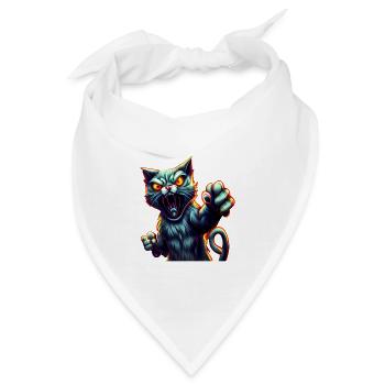 Katze Kätzchen Katzenhalter Katzen Sarkasmus - Bandana - Weiß - Vorne