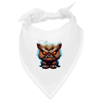 Katze Kätzchen Katzenhalter Katzen Sarkasmus - Bandana - Weiß - Vorne