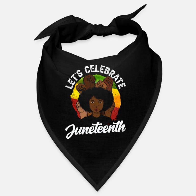 Célébrons le Juneteenth Black African American Bandana