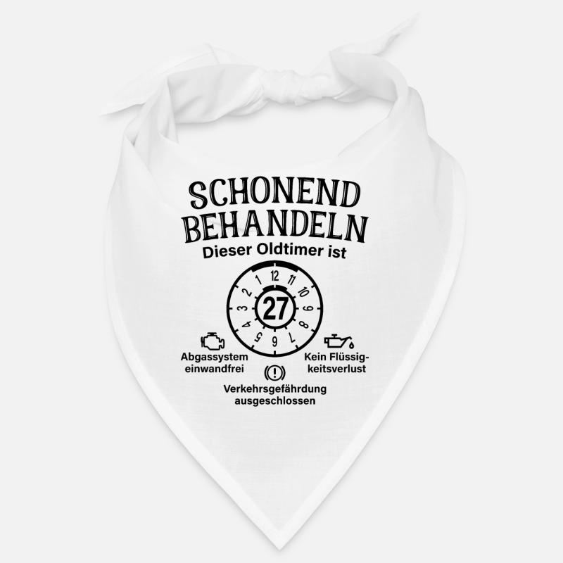 27. Geburtstag Schonend Behandeln Oldtimer Ist 27 Bandana
