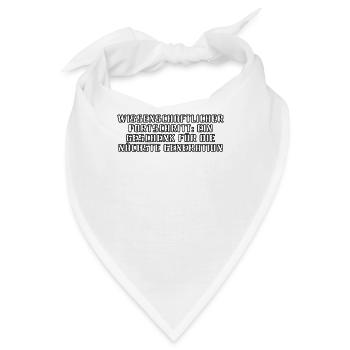 Wissenschaft - Wissenschaftlicher Fortschritt: - Bandana - Weiß - Vorne
