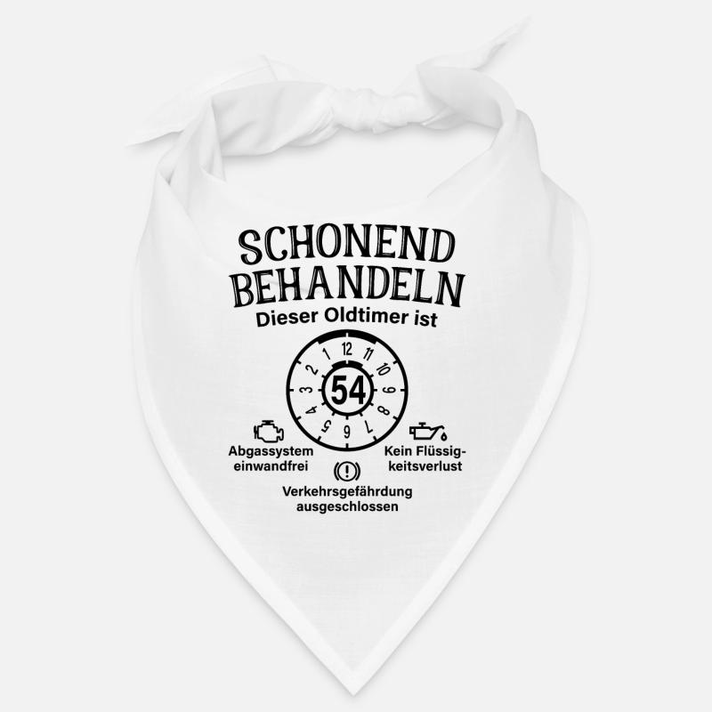 54. Geburtstag Schonend Behandeln Oldtimer Ist 54 Bandana