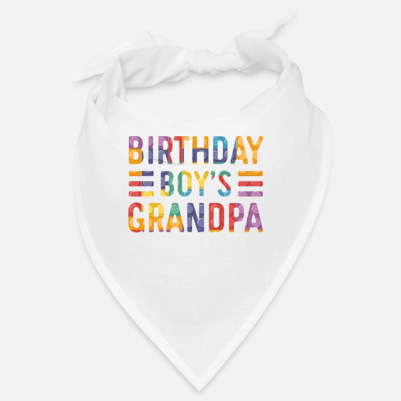 Blocs de construction de grand-père garçon d’anniversaire Bandana